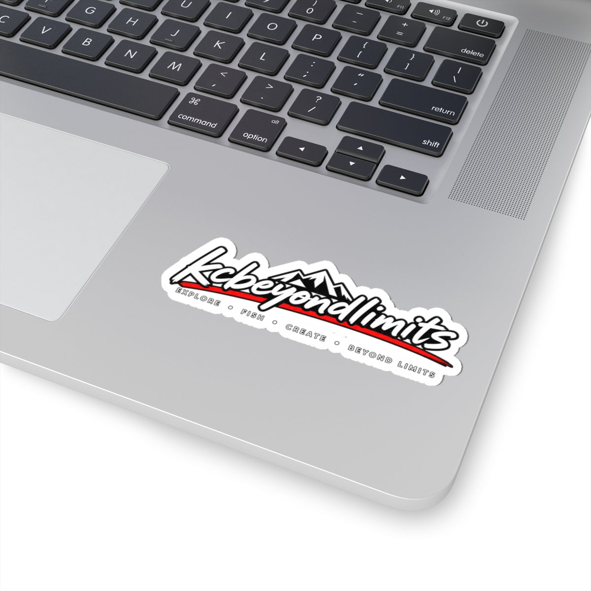 KC River Logo Sticker, 4 in — supplier mockup 2
