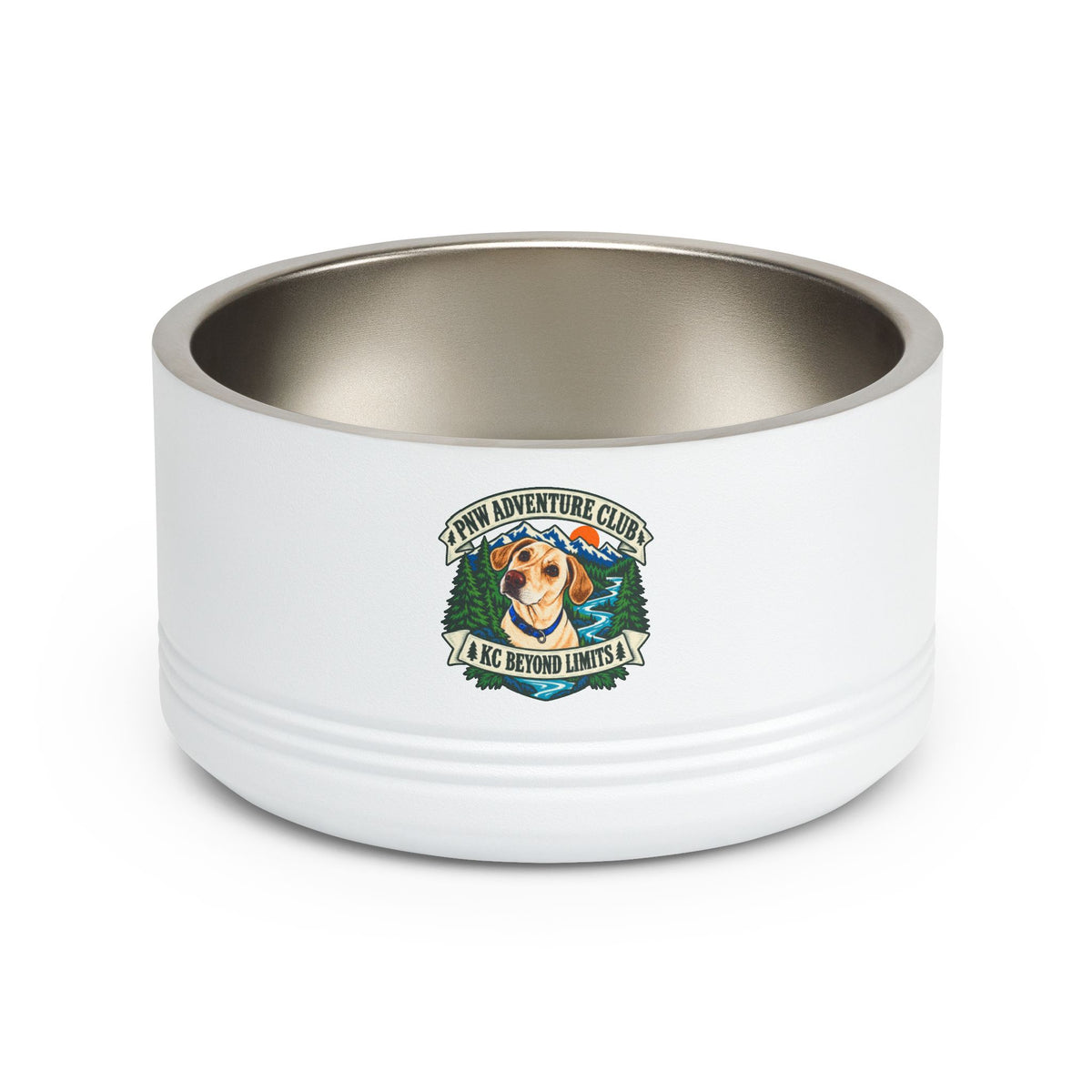 PNW Adventure Stainless Dog Bowl, 18 oz — KC Beyond Limits