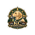 KC Compass Dog sticker, 3-inch White variant — supplier mockup 1