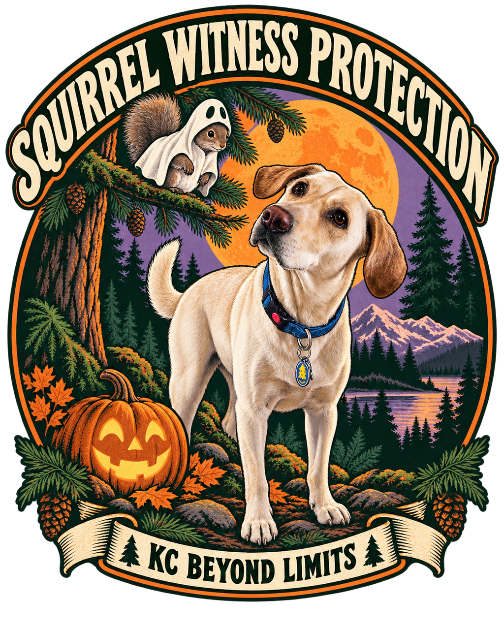 KC Beyond Limits Squirrel Witness Protection Halloween artwork